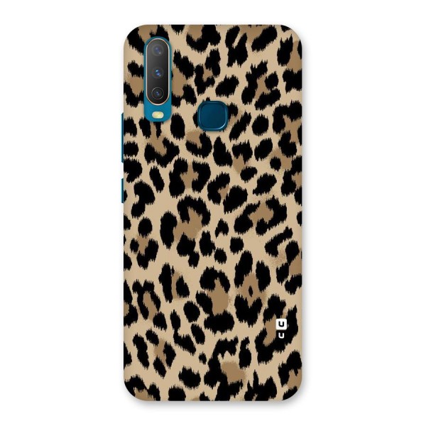 Brown Leapord Print Back Case for Vivo Y15