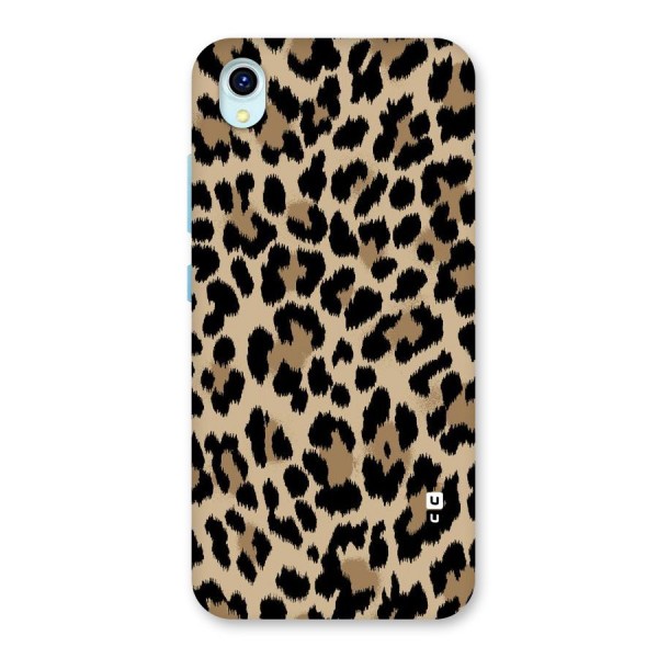 Brown Leapord Print Back Case for Vivo Y1s