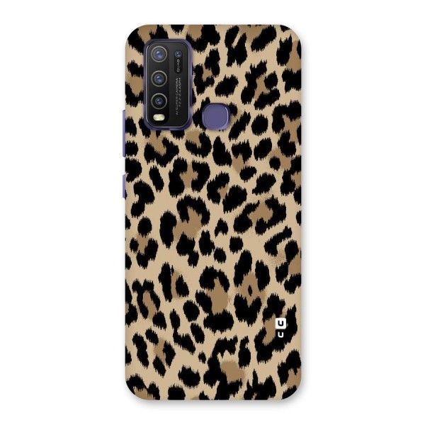 Brown Leapord Print Back Case for Vivo Y30