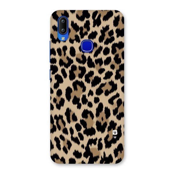 Brown Leapord Print Back Case for Vivo Y91