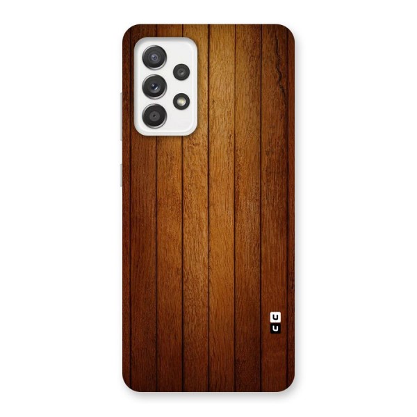 Brown Wood Design Back Case for Galaxy A52