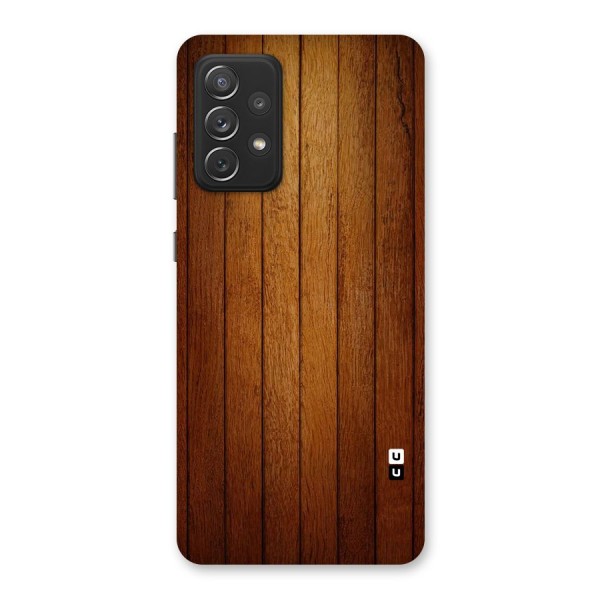 Brown Wood Design Back Case for Galaxy A72