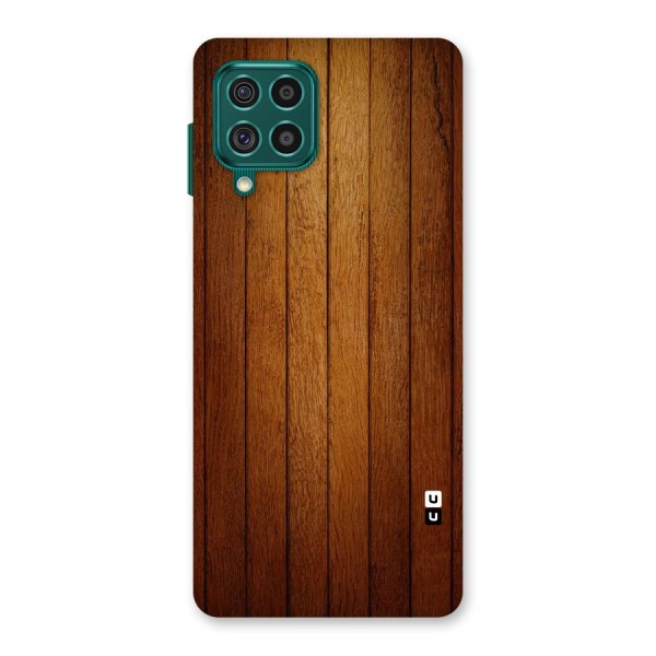 Brown Wood Design Back Case for Galaxy F62