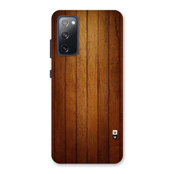 Brown Wood Design Back Case for Galaxy S20 FE