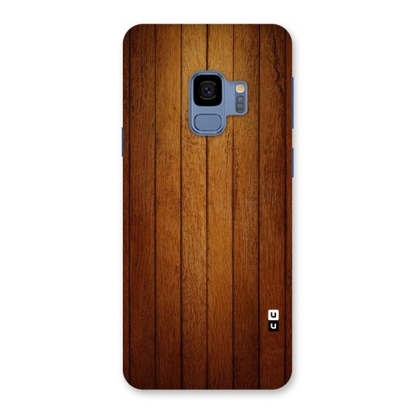 Brown Wood Design Back Case for Galaxy S9