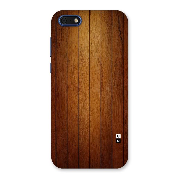 Brown Wood Design Back Case for Honor 7s