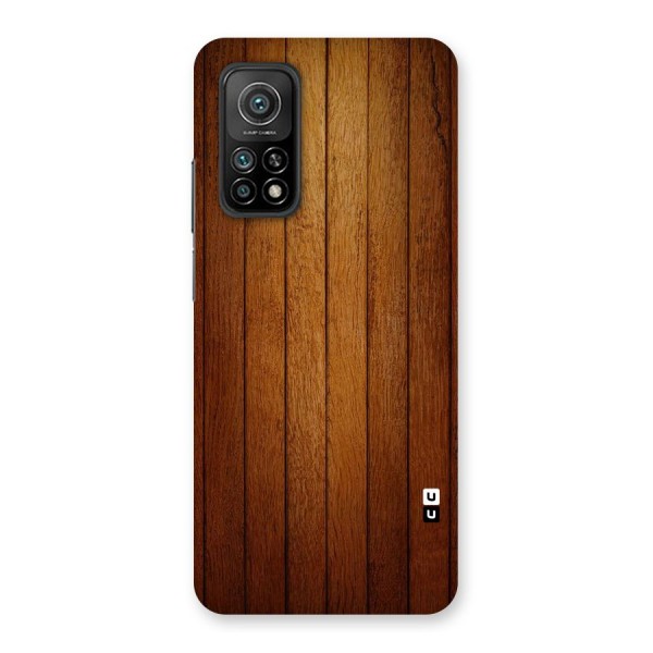 Brown Wood Design Back Case for Mi 10T 5G