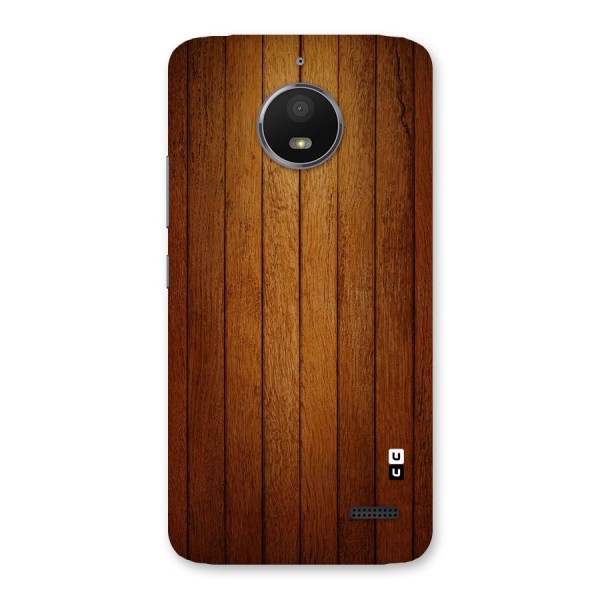 Brown Wood Design Back Case for Moto E4