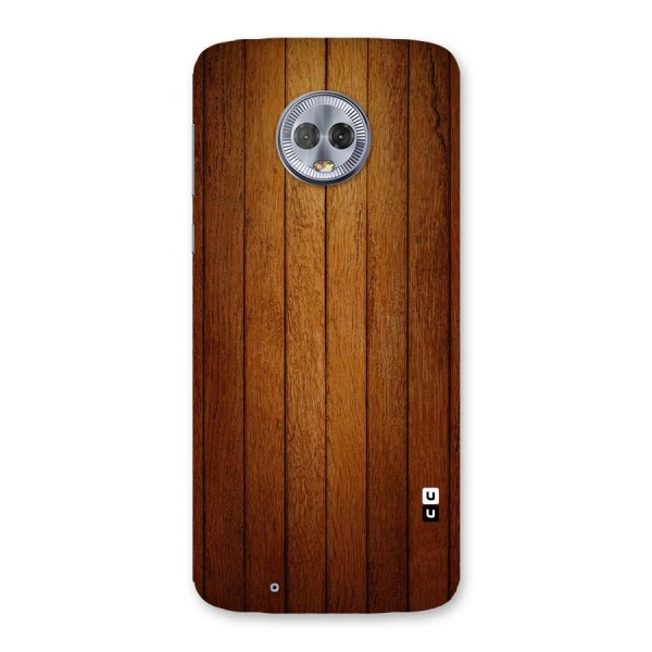 Brown Wood Design Back Case for Moto G6