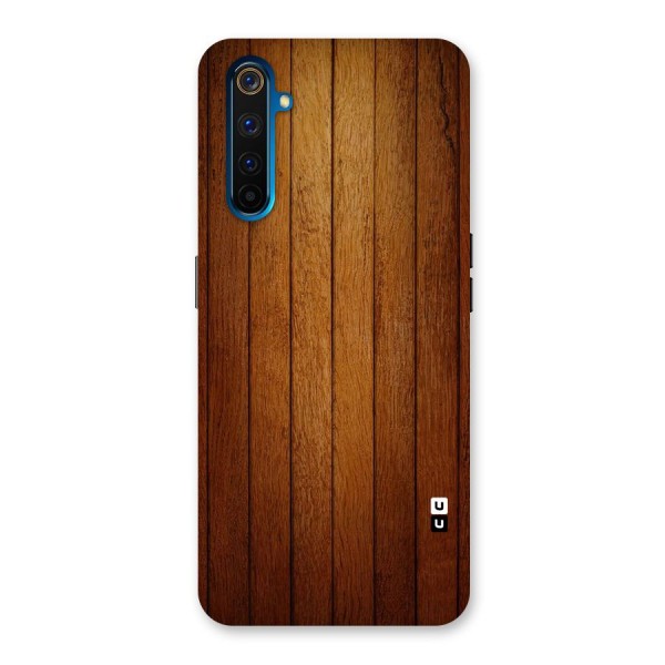 Brown Wood Design Back Case for Realme 6 Pro