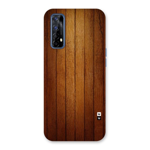 Brown Wood Design Back Case for Realme 7