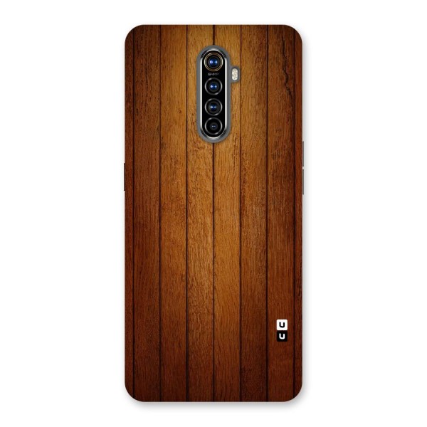 Brown Wood Design Back Case for Realme X2 Pro