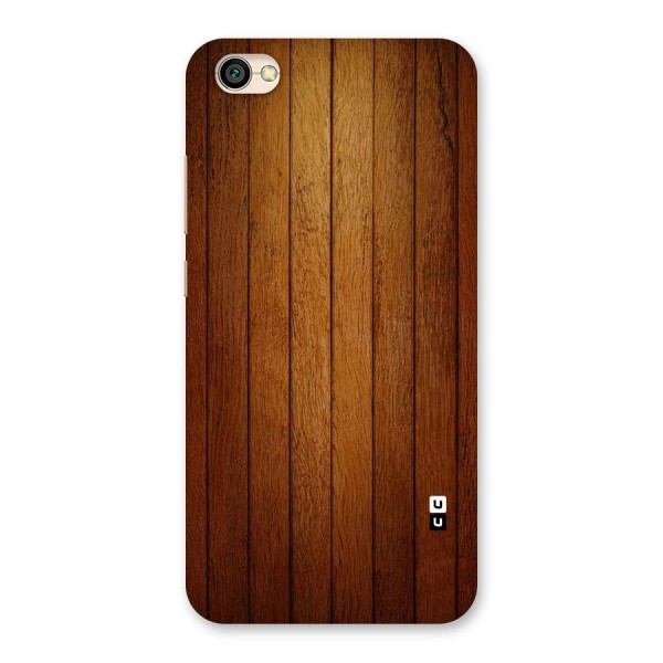 Brown Wood Design Back Case for Redmi Y1 Lite