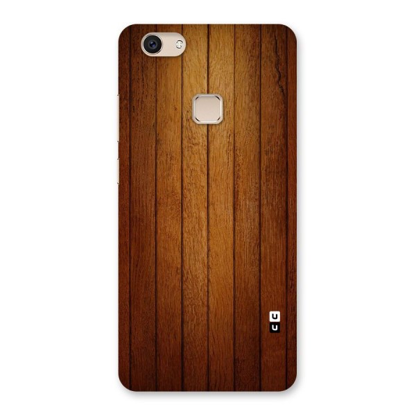 Brown Wood Design Back Case for Vivo V7