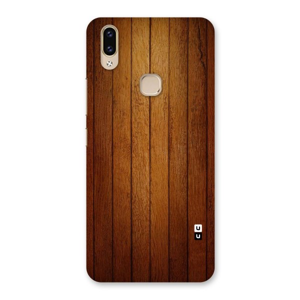 Brown Wood Design Back Case for Vivo V9