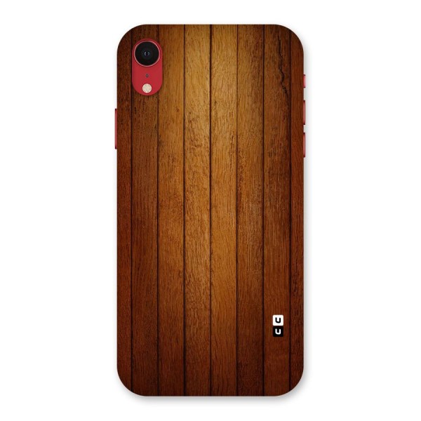 Brown Wood Design Back Case for iPhone XR