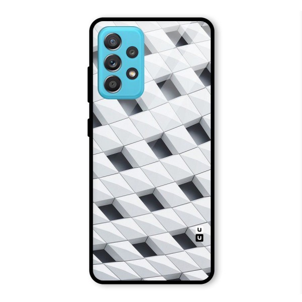 Building Pattern Glass Back Case for Galaxy A52s 5G