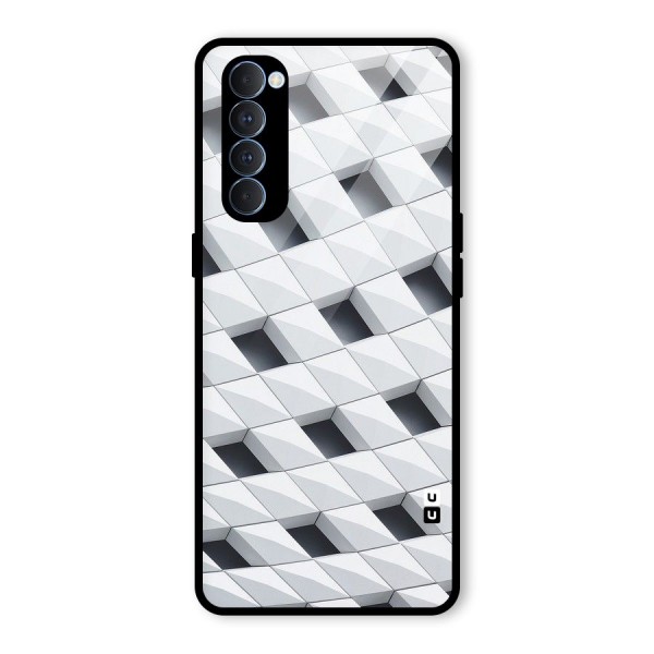 Building Pattern Glass Back Case for Oppo Reno4 Pro