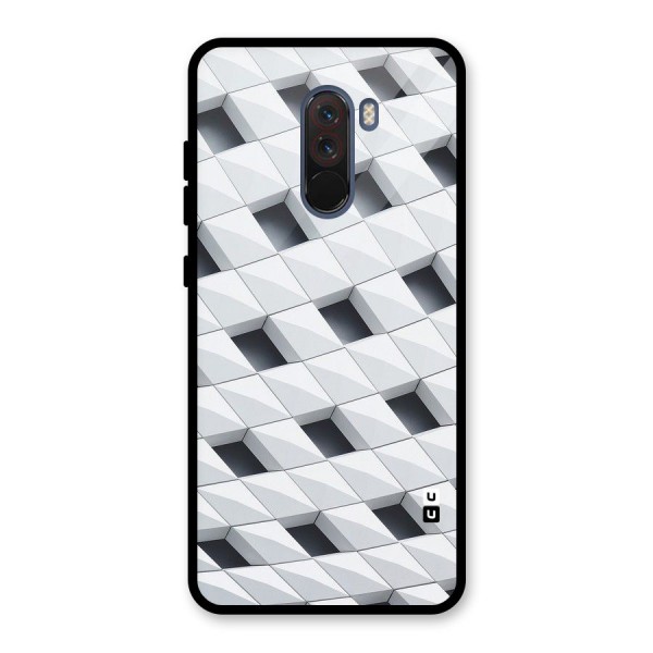 Building Pattern Glass Back Case for Poco F1