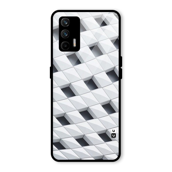 Building Pattern Glass Back Case for Realme X7 Max