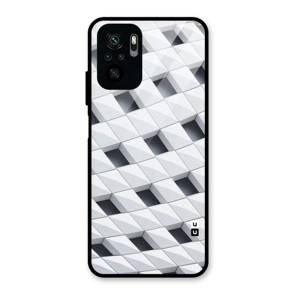 Building Pattern Glass Back Case for Redmi Note 10