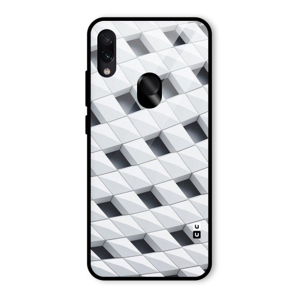 Building Pattern Glass Back Case for Redmi Note 7