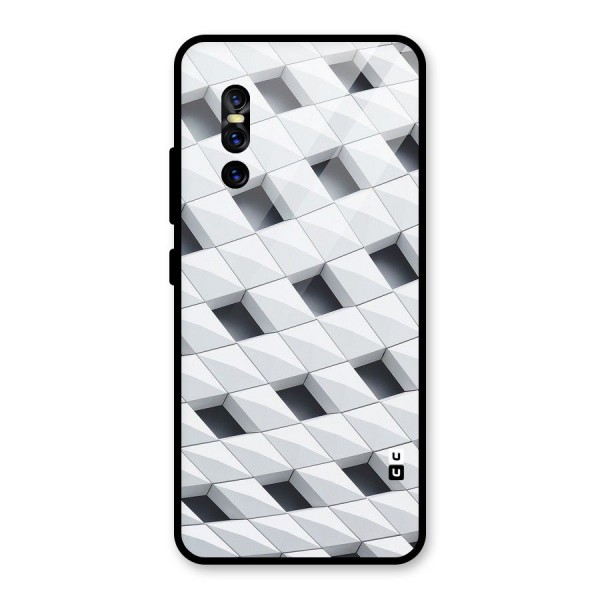 Building Pattern Glass Back Case for Vivo V15 Pro