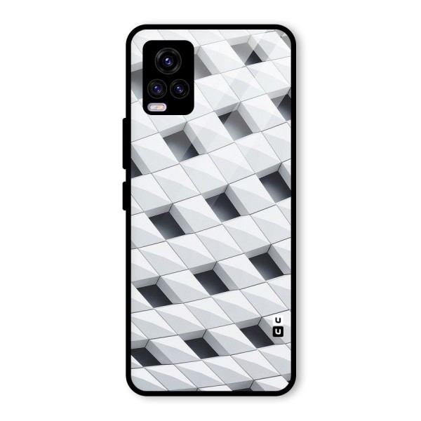 Building Pattern Glass Back Case for Vivo V20