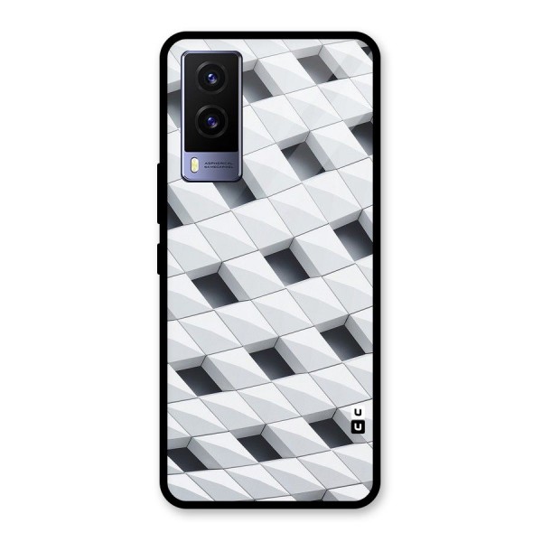 Building Pattern Glass Back Case for Vivo V21e 5G