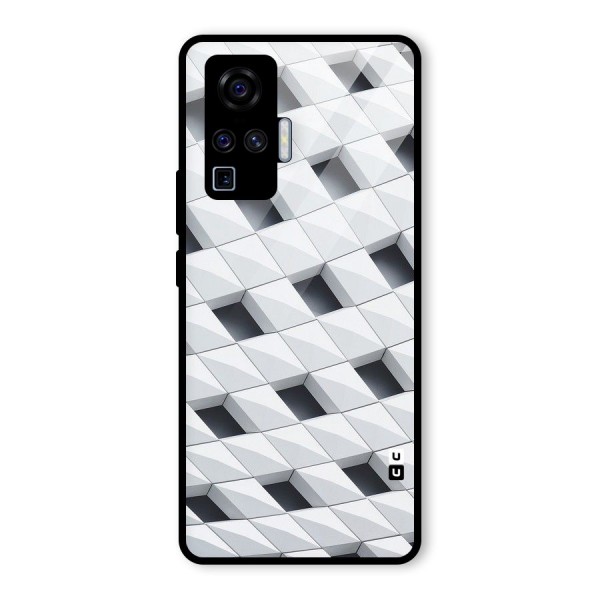 Building Pattern Glass Back Case for Vivo X50 Pro