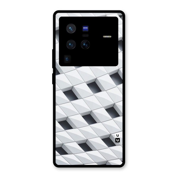 Building Pattern Glass Back Case for Vivo X80 Pro