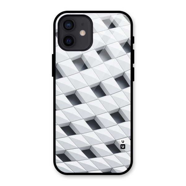 Building Pattern Glass Back Case for iPhone 12