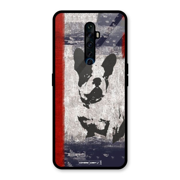 Bull Dog Glass Back Case for Oppo Reno2 Z