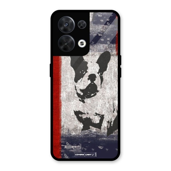 Bull Dog Glass Back Case for Oppo Reno8 5G