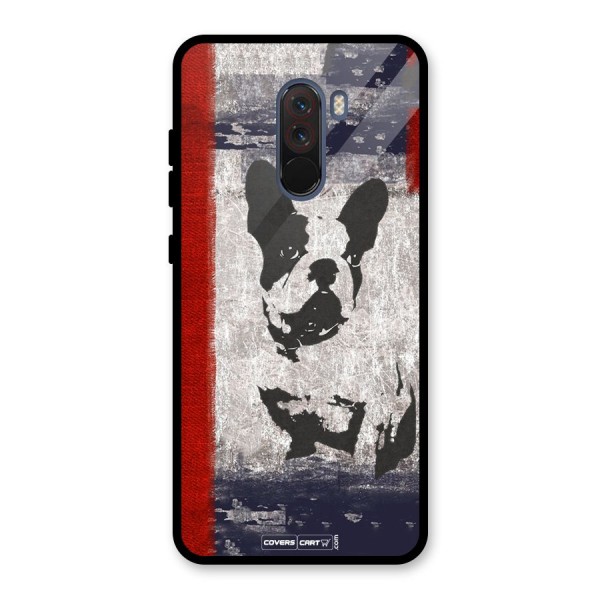 Bull Dog Glass Back Case for Poco F1