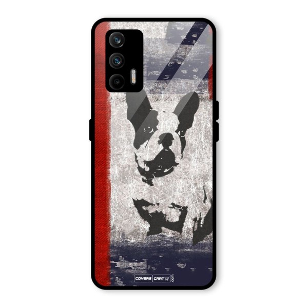 Bull Dog Glass Back Case for Realme X7 Max