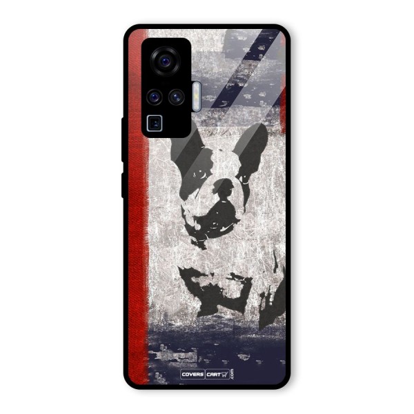 Bull Dog Glass Back Case for Vivo X50 Pro