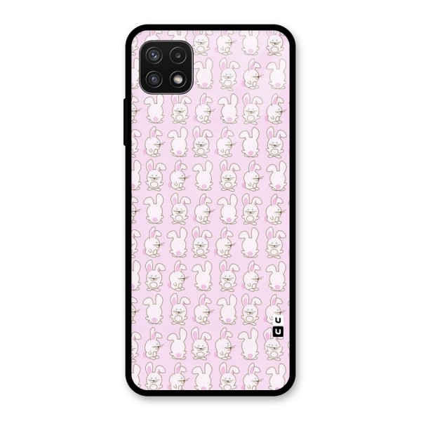 Bunny Cute Glass Back Case for Galaxy A22 5G