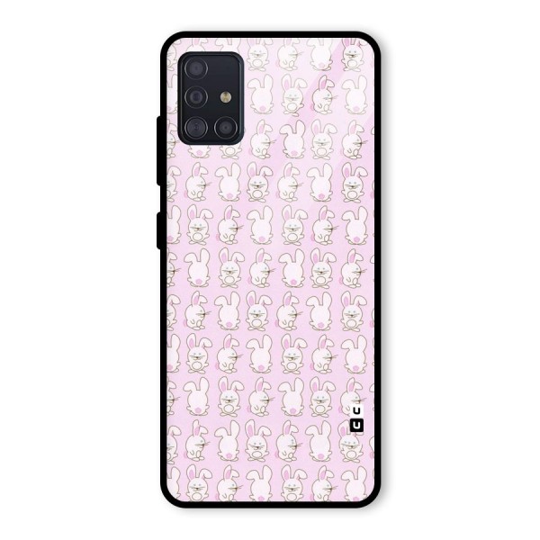 Bunny Cute Glass Back Case for Galaxy A51