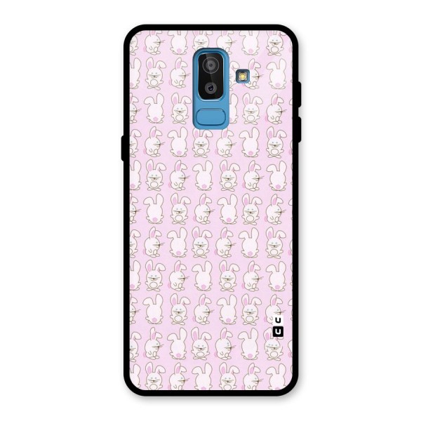 Bunny Cute Glass Back Case for Galaxy J8