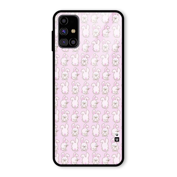 Bunny Cute Glass Back Case for Galaxy M31s