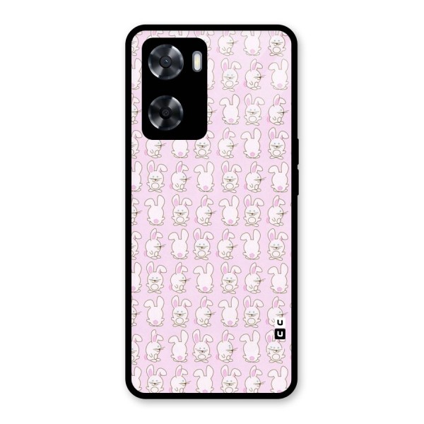 Bunny Cute Glass Back Case for Oppo A57 2022