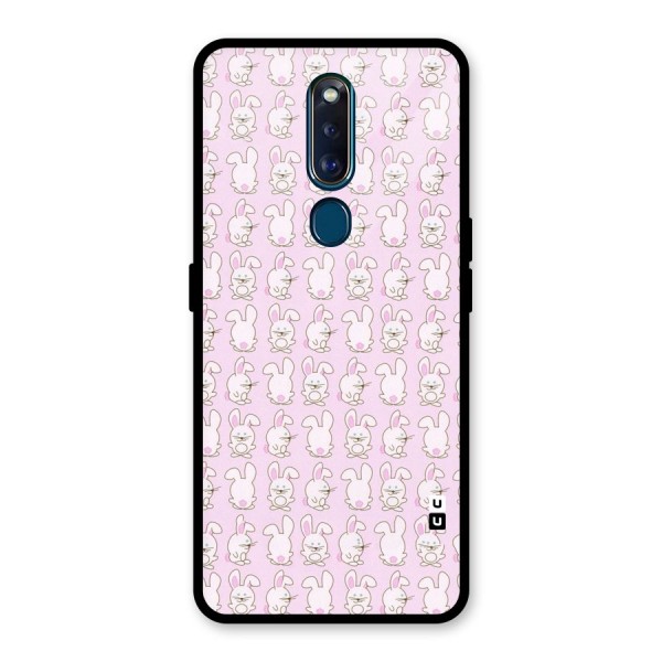 Bunny Cute Glass Back Case for Oppo F11 Pro