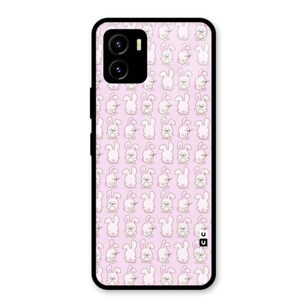 Bunny Cute Glass Back Case for Vivo Y15s