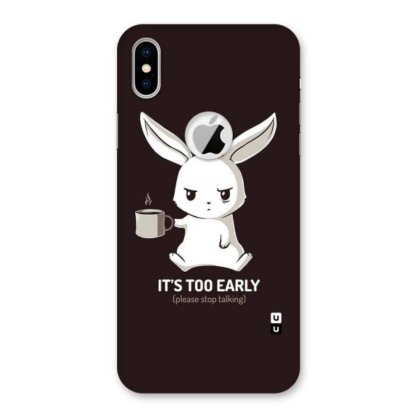 Bunny Early Back Case for iPhone XS Logo Cut