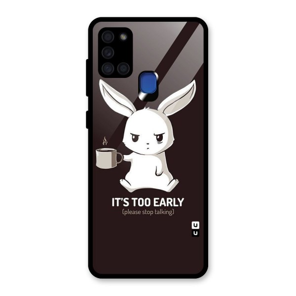 Bunny Early Glass Back Case for Galaxy A21s