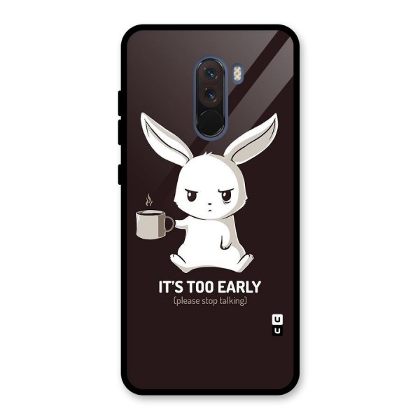 Bunny Early Glass Back Case for Poco F1