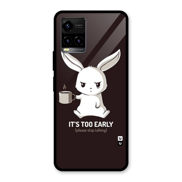 Bunny Early Glass Back Case for Vivo Y33s