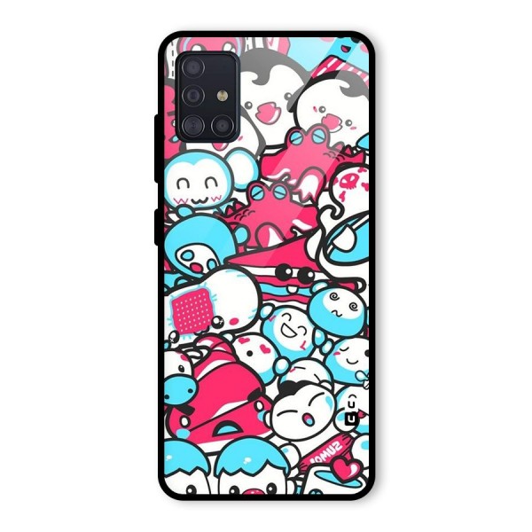 Bunny Quirk Glass Back Case for Galaxy A51