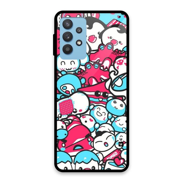 Bunny Quirk Glass Back Case for Galaxy M32 5G